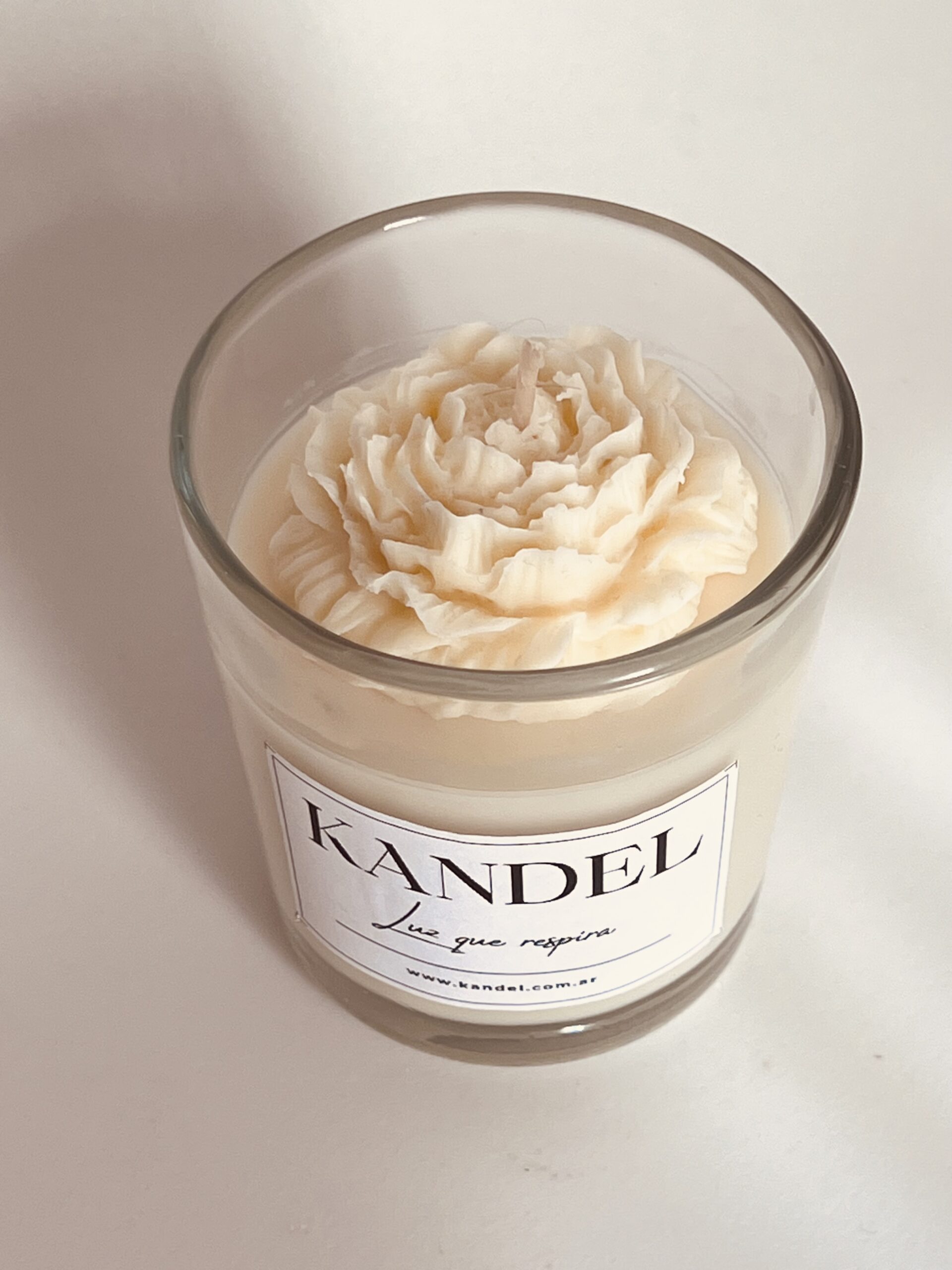 Vela con Peonía “Elise” - Imagen 3