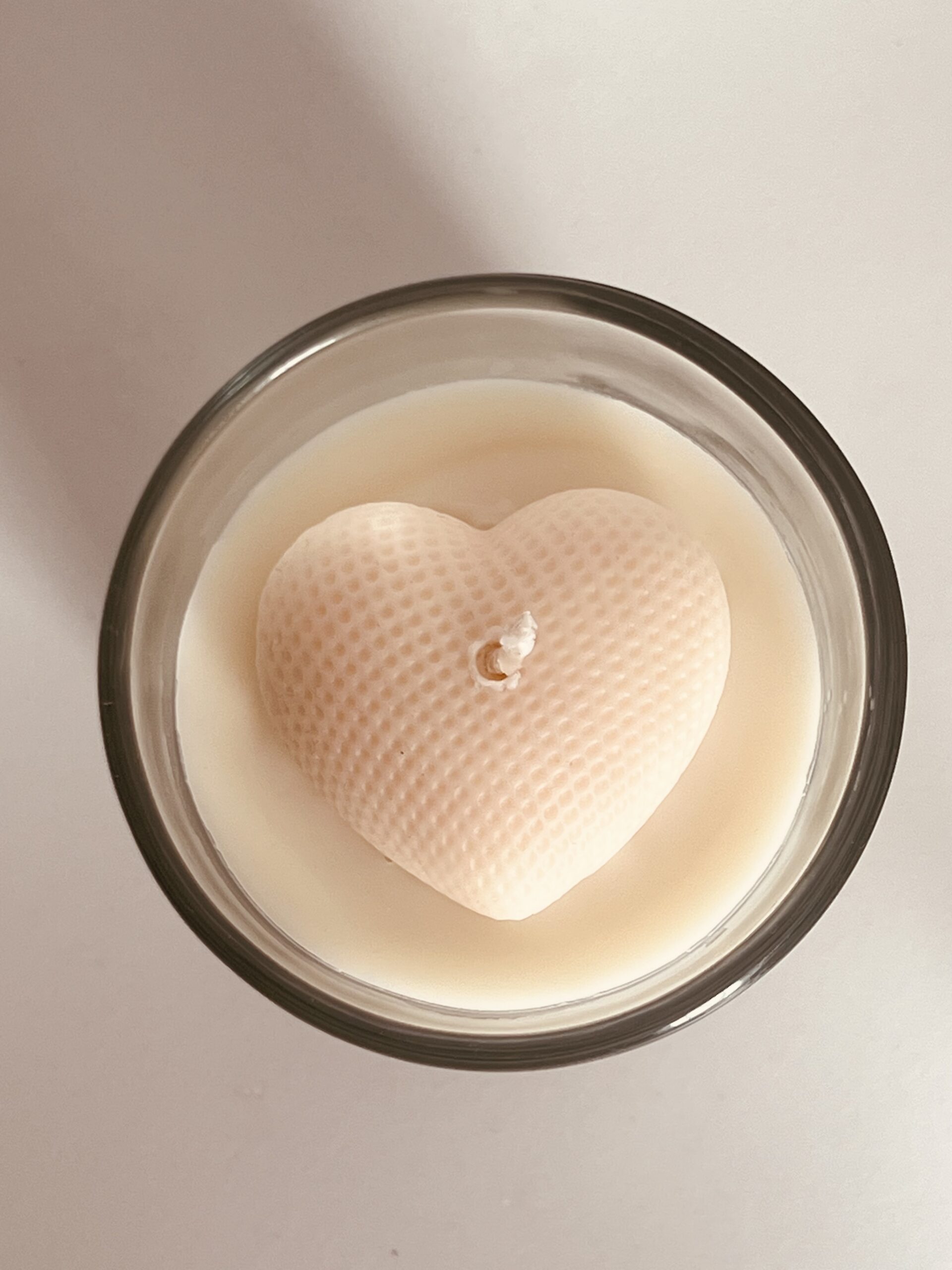 Vela "Natural con Corazón"